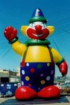 clown shape advertising inflatable for sale and rent in Florida.