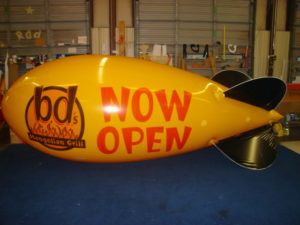 yellow advertising blimp - helium advertising blimps for sale in Jacksonville