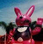 advertising inflatables Jacksonville - pink bunny